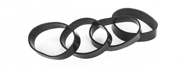 ACW 4 Piece Accessory Rubber Rings (Black)