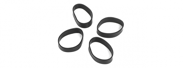 ACW 4 Piece Accessory Rubber Rings (Black)