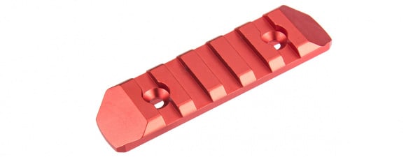 Atlas Custom Works 5-Slot Full Metal Keymod Picatinny Rail Segment ( Red )