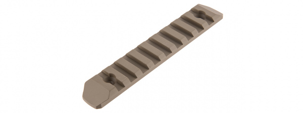 Atlas Custom Works 9-Slot Full Metal Keymod Picatinny Rail Segment ( Tan )