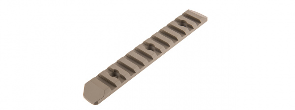 Atlas Custom Works 11-Slot Full Metal Keymod Picatinny Rail Segment ( Tan )