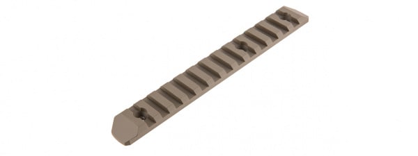 Atlas Custom Works 13-Slot Full Metal M-LOK Picatinny Rail Segment ( Tan )