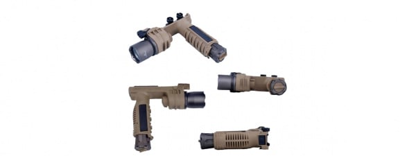 Atlas Custom Works M910A Vertical Foregrip Flashlight LED (Dark Earth)