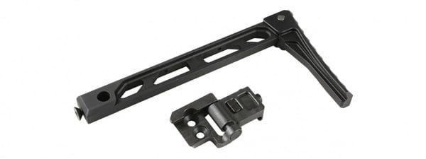 Atlas Custom Works AB-8 Folding Butt Plate Stock for 1913 Picatinny Stock Mount Rail (Black)