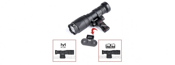 Atlas Custom Works M340C Scout Light PRO Rail Mount LED Flashlight (Black)