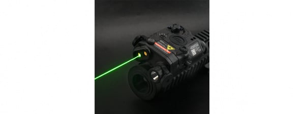 ACW LA-5C PEQ-15 Illuminator w/ Flashlight & Visible / IR Green Laser (Black)