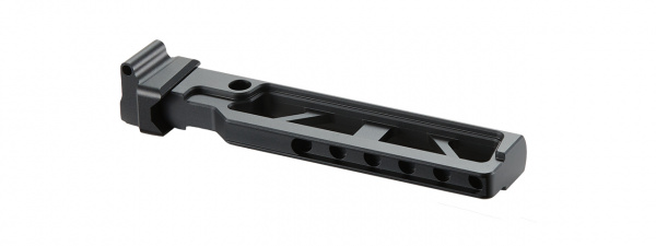 Atlas Custom Works Skeletonized Folding Buffer Tube w/ Hinge Adapter for AK7 Series GBB Rifles (Black)