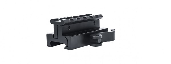 Atlas Custom Works Height and Tilt Adjustable Rail Mount (Black)