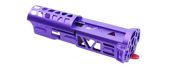 Atlas Custom Works Lightweight CNC Aluminum Advanced Bolt with Selector Switch for AAP-01 GBB Pistol (Purple)