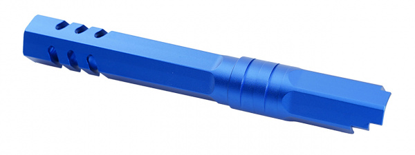 Atlas Custom Works 5.1 Inch Aluminum Hex Outer Barrel for TM Hicapa M11 CW GBBP (Blue)