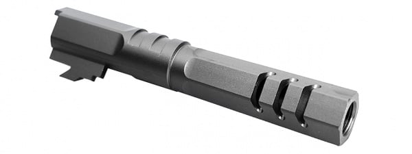 Atlas Custom Works 4.3 Inch Aluminum Hex Outer Barrel for TM Hicapa M11 CW GBBP (Black)