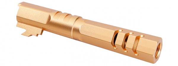 Atlas Custom Works 4.3 Inch Aluminum Hex Outer Barrel for TM Hicapa M11 CW GBBP (Gold)