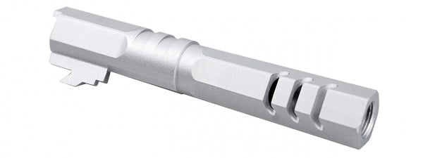 Atlas Custom Works 4.3 Inch Aluminum Hex Outer Barrel for TM Hicapa M11 CW GBBP (Silver)