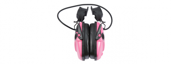 Atlas Custom Works Impact Sport Tactical Earmuff w/ Helmet Adapter (Pink)