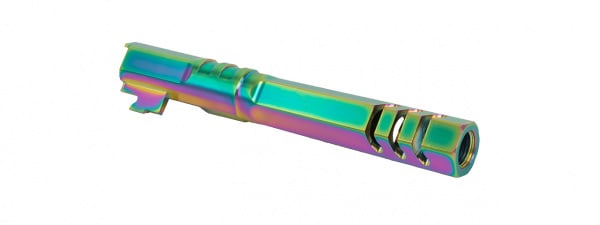 Airsoft Masterpiece Edge "HEXA" Stainless Steel Outer Barrel for 5.1 Hi Capa (Rainbow)