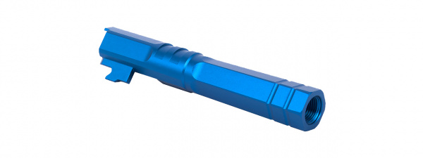 Airsoft Masterpiece Edge "HEXA" Aluminum Outer Barrel for 4.3 Hi Capa (Blue)