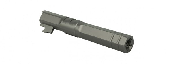 Airsoft Masterpiece Edge "HEXA" Aluminum Outer Barrel for 4.3 Hi Capa (Gray)