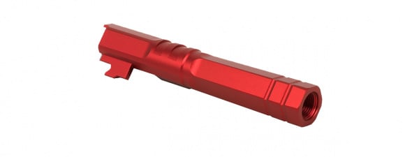 Airsoft Masterpiece Edge "HEXA" Aluminum Outer Barrel for 4.3 Hi Capa (Red)