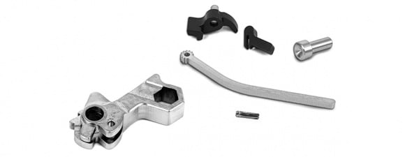 Airsoft Masterpiece CNC Steel Hammer And Sear Set For Marui Hi-Capa S Style Hex ( Option )