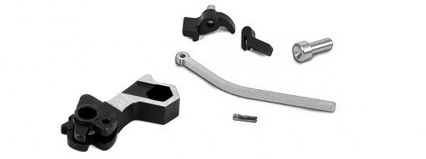 Airsoft Masterpiece CNC Steel Hammer And Sear Set For Marui Hi-Capa S Style Hex ( Option )