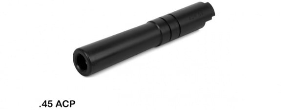 Airsoft Masterpiece .45 ACP Steel Threaded Fixed Outer Barrel for Hi-Capa 4.3 (Black)