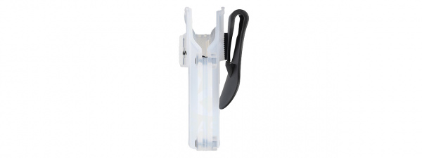 Amomax Q.R. Universal Polymer Paddle Holster (Frosted Clear White)