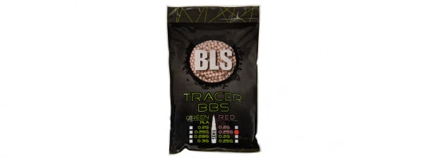BLS Perfect BB 0.25G Tracer Precision Airsoft BBS 4000 Round ( Red )