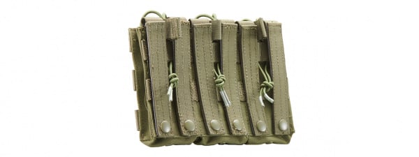 Code 11 M4 Open Top Triple Magazine Pouch (OD Green)