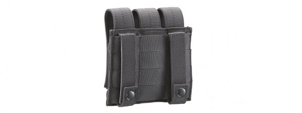 Code 11 Molle Triple Pistol Magazine Pouch (Black)