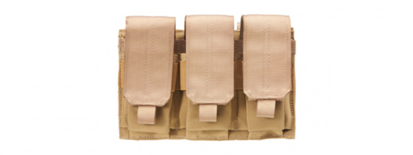 Code 11 Molle Ready Triple M4 Magazine Pouch (Tan)