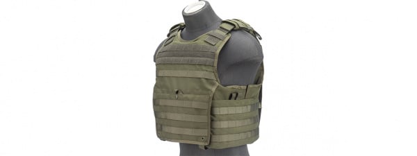 Code 11 large Exo Plate Carrier (OD Green)