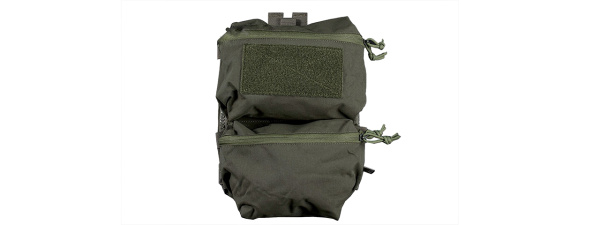 Wosport Tactical Back Panel Double Bag For FC Plate Carriers (OD Green)