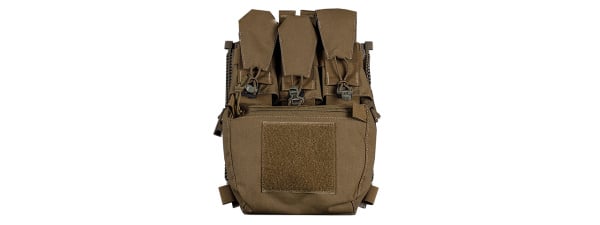 Wosport Tactical Back Panel Triple Banger For FC Plate Carriers (Tan)