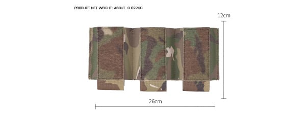 Wosport Triple 7.62 Magazine Pouch Insert (Camo)