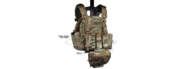 Wosport ARK Tactical Plate Carrier (Black)