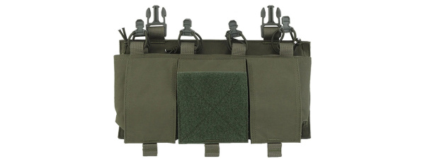 Wosport Quadruple 556 Magazine Placard (OD Green)