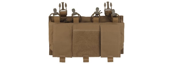 Wosport Quadruple 556 Magazine Placard (Tan)