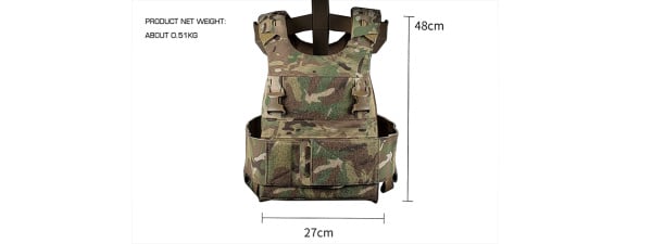 Wosport Slick Multi-Mission Plate Carrier (OD Green)