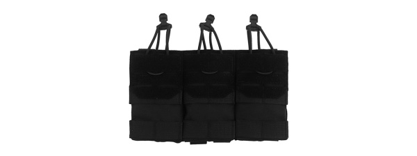 Wosport MOLLE Triple 556 Magazine Pouch (Black)