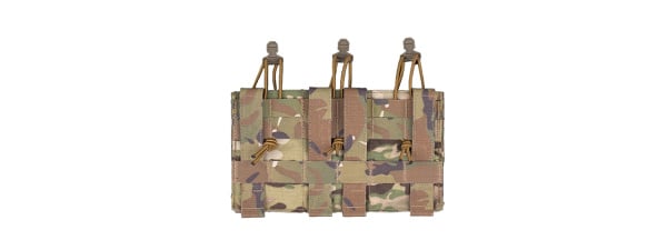 Wosport MOLLE Triple 556 Magazine Pouch (Tan)