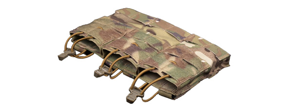 Wosport MOLLE Triple 556 Magazine Pouch (Tan)