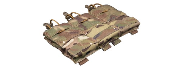 Wosport MOLLE Triple 556 Magazine Pouch (Tan)