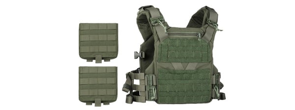 Wosport K18 Full Size Tactical Plate Carrier (OD Green)