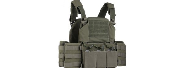 Lancer Tactical TRX Airsoft Plate Carrier (OD Green)