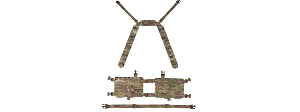 Wosport Tactical Alpha Split Chest Rig (OD Green)