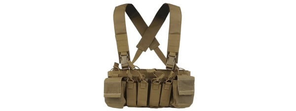 Wosport Multifunctional Tactical Chest with Modular Mag Pouches (Tan)