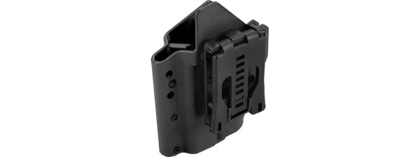 Lancer Tactical Light Bearing Hard Shell Holster for Glock 17 (Black)