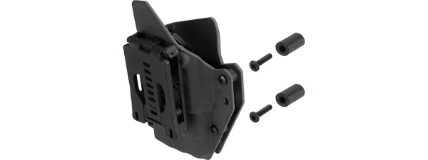 Lancer Tactical Light Bearing Hard Shell Holster for Glock 17 (Black)