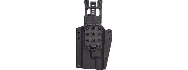 Lancer Tactical Light Bearing Hard Shell Holster for Glock 17 [Large] (Black)