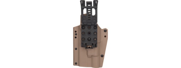 Lancer Tactical Light Bearing Hard Shell Holster for Glock 17 [Large] (TAN)